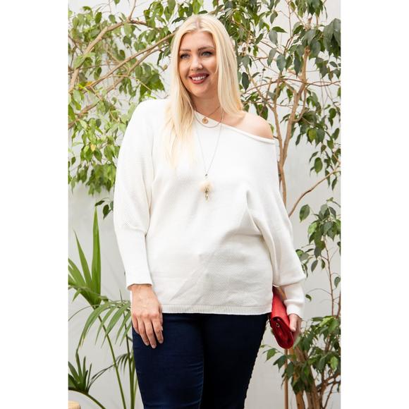Rachell`s Boutique Sweaters - Round Neck Long Sleeve Solid Sweater